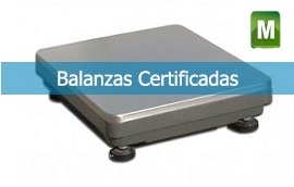 Balanzas y básculas certificadas